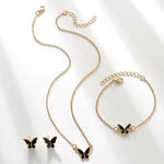 3pcs Butterfly Decor Jewelry Set