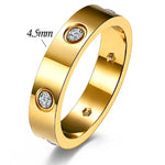 Cubic Zirconia Stone Band Ring