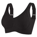 Women's Ribbed Push Up Adjustable Wireless Bra(3 Pack)