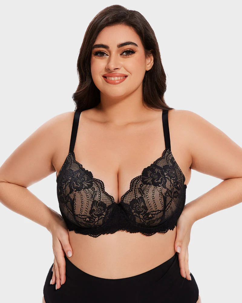 Lace Full Coverage Push Up Bra (Pack of 2)