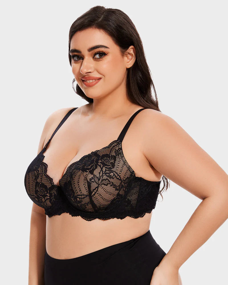 Lace Full Coverage Push Up Bra (Pack of 2)